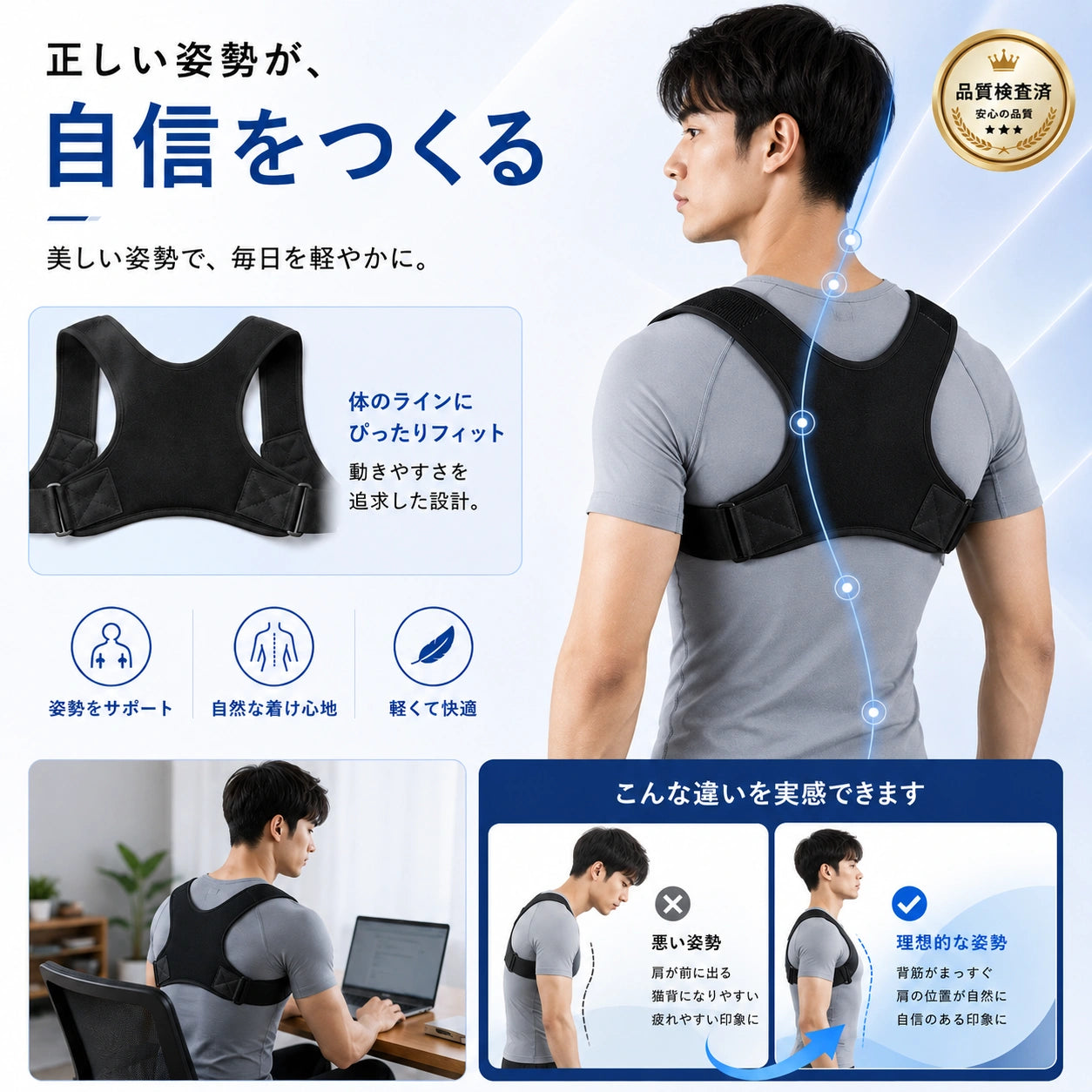 LightCorrector™  軽やかに、美しい姿勢へ
