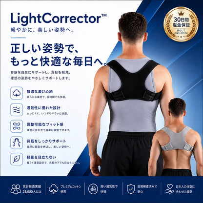 LightCorrector™  軽やかに、美しい姿勢へ