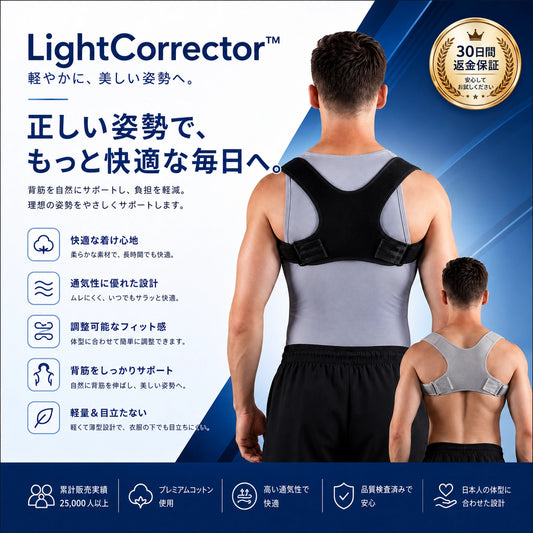 LightCorrector™  軽やかに、美しい姿勢へ