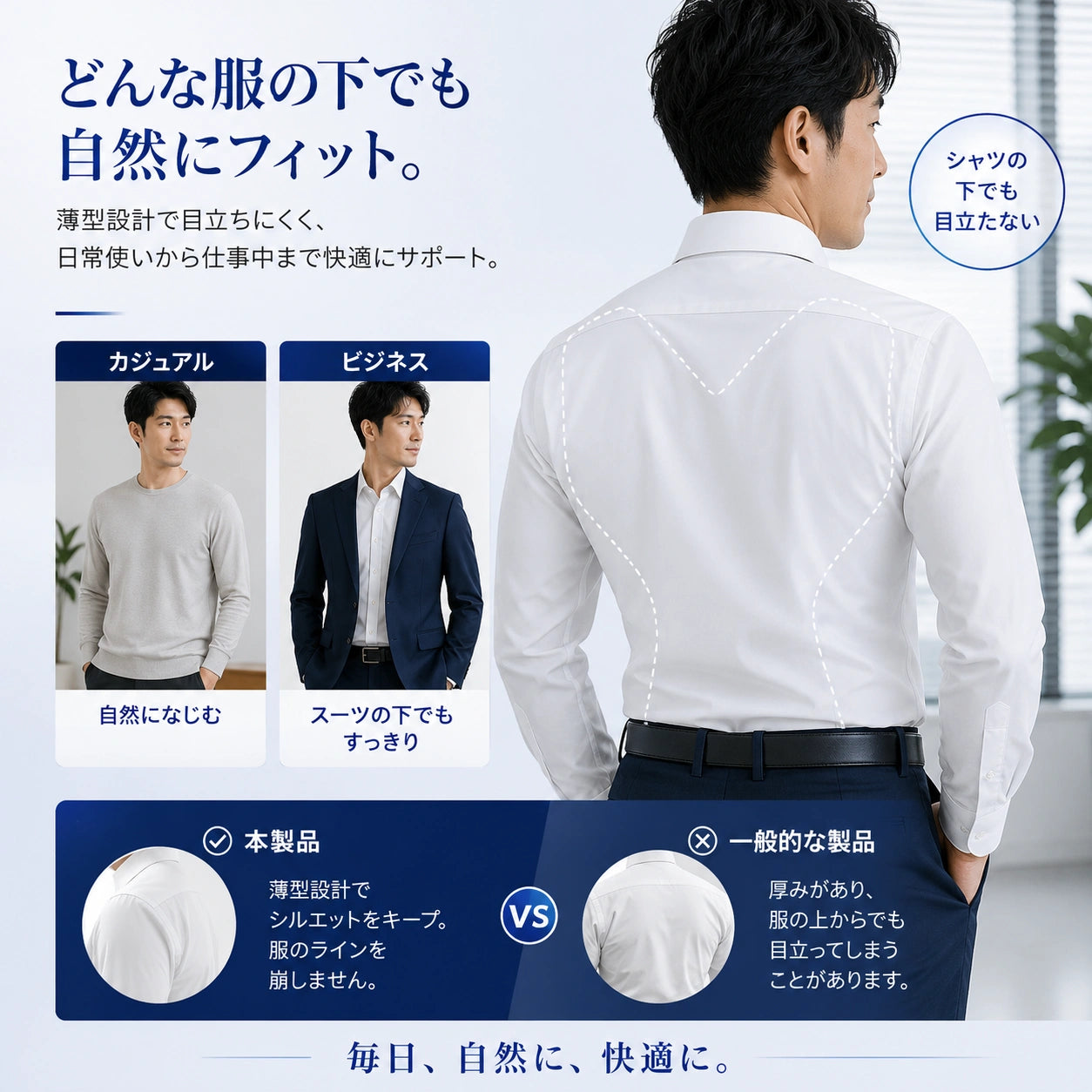 ErgoFlex™ サポートベスト – 快適なフィット感で毎日をサポート