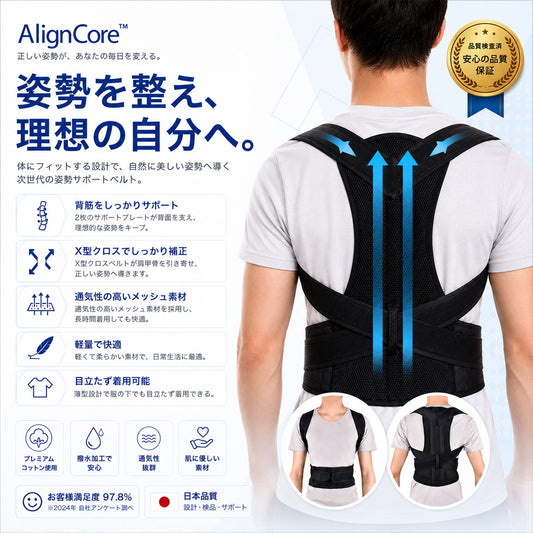 AlignCore™ | 毎日の姿勢を、美しく快適に