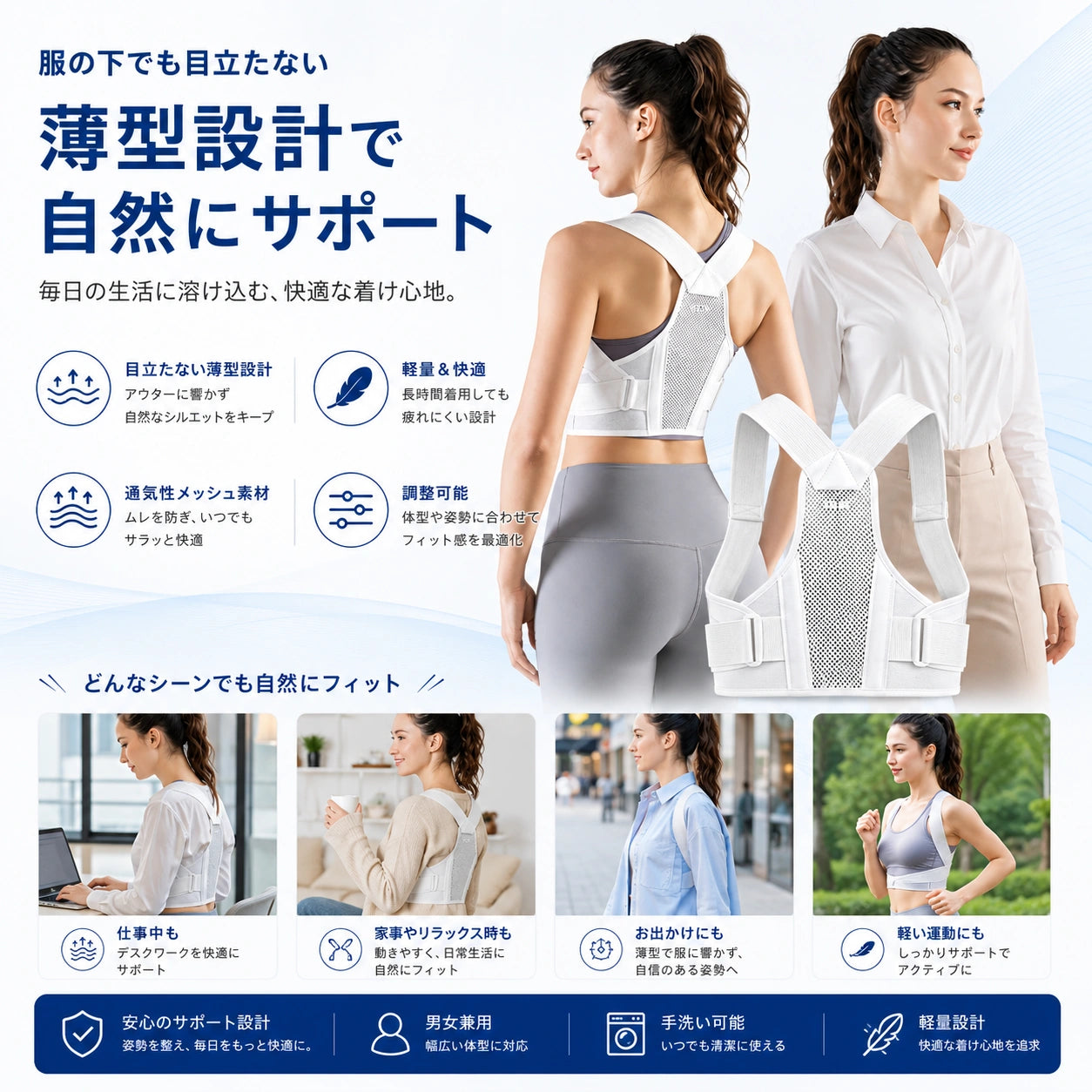 ErgoBalance™ 姿勢を、美しく、毎日を快適に。