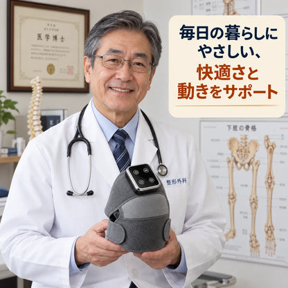 HizaRelax™｜温熱・加圧・振動の3in1ひざケア