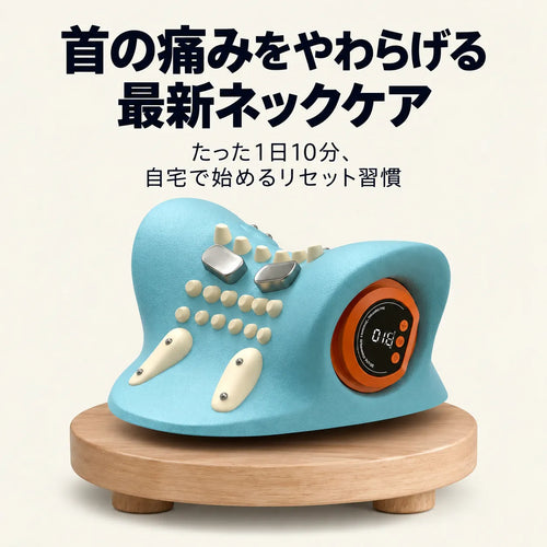 KubiReset™ 温熱・EMS・振動・ストレッチの4in1ネックケア