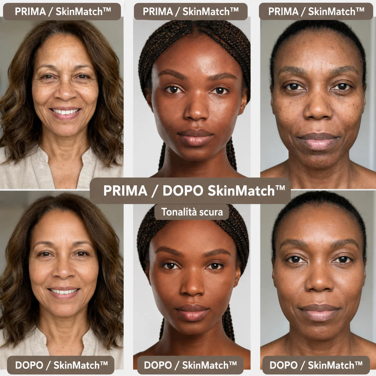 Sarttore | Fondotinta intelligente – Pennello integrato e pigmenti adattivi – SkinMatch™