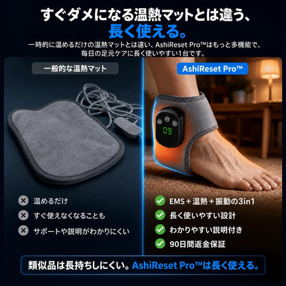 [特別オファー] AshiReset Pro™  EMS・温熱・振動 3in1フットケア