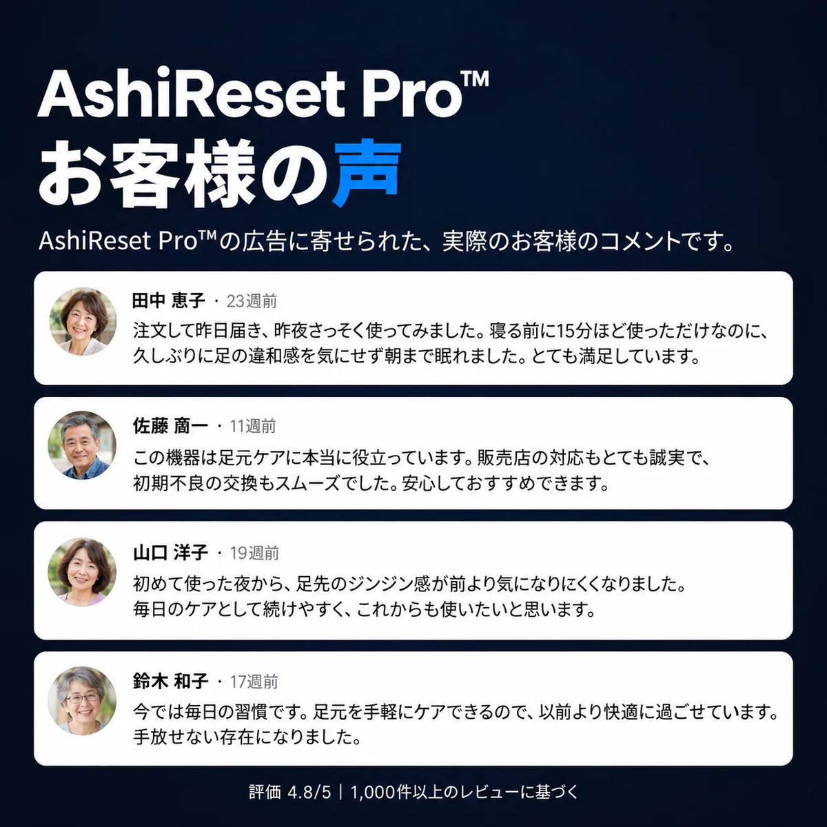 [特別オファー] AshiReset Pro™  EMS・温熱・振動 3in1フットケア